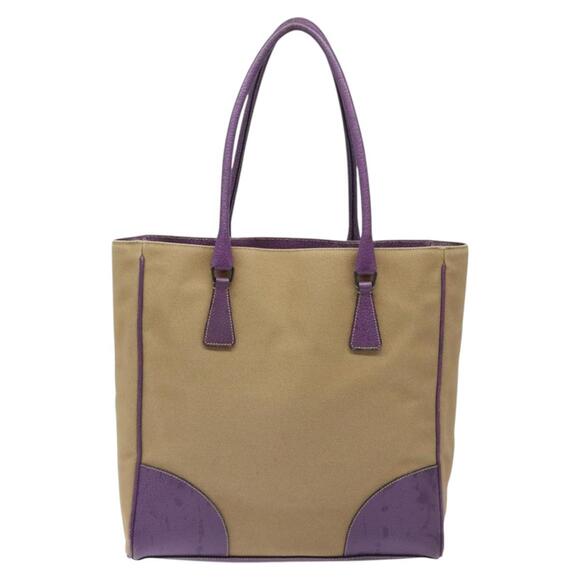 PRADA Tote Bag Canvas Beige - Picture 3 of 9